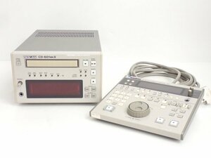 TASCAM 業務用CDプレーヤー CD-601MKII 2005年製 + リモートコントロールユニット RC-601MKII タスカム ◆ 6DA7E-4