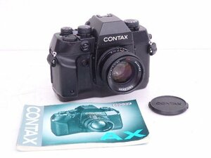 CONTAX/コンタックス フィルム一眼レフカメラ AX/標準レンズ Carl Zeiss Planar 50mm F1.4 T* MMJ・説明書付 ◆ 6DA25-13