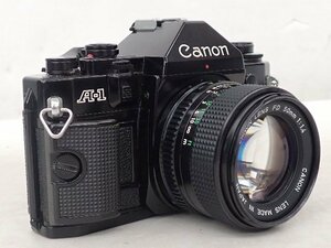 Canon 一眼レフカメラ A-1 FD 50mm F1.4 レンズ付き ジャンク品 キャノン ▽ 6DA18-8