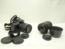 Canon キヤノン デジタル一眼 EOS Kiss X7 ダブルレンズキット EF-S 18-55mm F3.5-5.6 IS STM/55-250mm F4-5.6 IS II ¶ 6DB4D-1_画像1