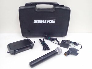 SHURE ワイヤレスマイクシステム PGX24/SM58 （PGX2/SM58 + ダイバーシティー受信機 PGX4） ケース付 † 6D7D0-13