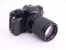 CONTAX/コンタックス フィルム一眼レフ 137MA QUARTZ データバック D-5/Carl Zeiss Sonnar 135mm F2.8 T* AEJ グリップ付 ◆ 6DB9F-2_画像1