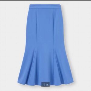 GU カットソーマーメイドロングスカート ブルー Sサイズ
