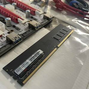 ASRock H110 PRO BTC+ マザーボード 4ギガメモリー SSD マイニング用 ライザーカード 動作確認済の画像7