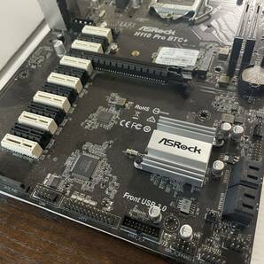 ASRock H110 PRO BTC+ マザーボード 4ギガメモリー SSD マイニング用 ライザーカード 動作確認済の画像3