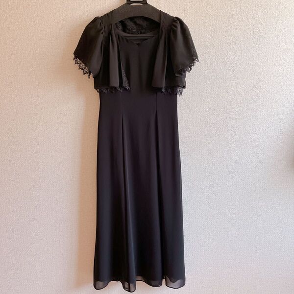1度のみの着用◎結婚式に イギン ロングワンピースとショールセット◎