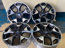 きれい 大きな傷なし!!★スバル SUBARU XV 純正 17X7.0J+55 5/100 ゴムバルブ新品交換済み 4本SET_画像1