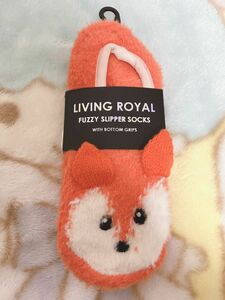 LIVING ROYALFUZZY SLIPPER SOCKS ルームソックス 靴下