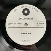 【オリジナル】 Dollar Brand ダラー ブランド “African Sun” spiritual jazz スピリチュアル ジャズ Original Rare レア_画像4