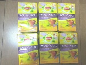 リプトン Lipton カフェインレス ラベンダー アールグレイティー 6箱 送料無料