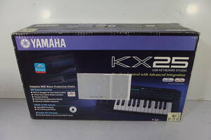 ◆未使用 YAMAHA(ヤマハ) USB MIDIコントローラー KX25 ブラック USBキーボードスタジオ/ピアノ/鍵盤/ドラム/ギター/ベース/コントロール