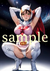 E903 白鳥のジュン ガッチャマン 同人 光沢高品質 A4 オリジナル アニメ イラストアート ポスター 美少女 セクシー 美乳 美尻 下着 フェチ