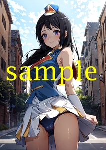 E304 高坂麗奈 同人 光沢高品質 A4サイズ オリジナル アニメ イラストアート ポスター 美少女 セクシー 美乳 美尻 下着 フェチ