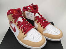 ｈ862　新品　ナイキ エアジョーダン1 カーディナルレッド　Nike Air Jordan 1 Cardinal Red　554724-201　US8.5 26.5cm_画像5