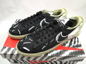 ｈ792 新品 ナイキ アクロニウム ブレーザー ロー ACRONYM Nike Blazer Low Black D9373-001 US9 27cm