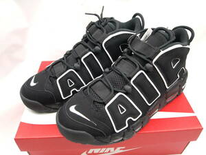 ｈ762 新品 ナイキ エアモアアップテンポ OG NIKE AIR MORE UPTEMPO OG BLACK WHITE 414962-002 US9 27cm