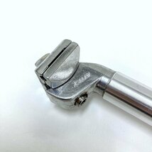 自転車 アルミ シートポスト シートピラー φ26.0 直径26.0mm シルバー サドルクランプ saddle clamp やぐら付 KALIN_画像6