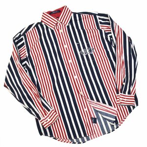 TOMMY HILFIGER トミーヒルフィガー ストライプ ボタンダウンシャツ Sサイズ メンズ M745608