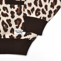 WACKO MARIA ワコマリア LEOPARD JACQUARD CARDIGAN 23SS レオパードジャガードカーディガン XLサイズ メンズ 定価49500円 M7874105_画像5