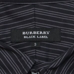 BURBERRY BLACK LABEL バーバリーブラックレーベル ホースロゴ刺繍 3サイズ メンズ ブラック 長袖 トップス M779717の画像3