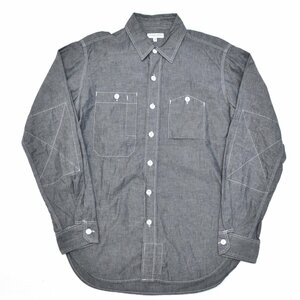 ENGINEERED GARMENTS エンジニアードガーメンツ 21SS Work Shirt-Cotton Chambray-Blue ワークシャツ Sサイズ 長袖 メンズ M808440