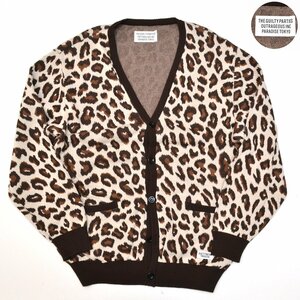 WACKO MARIA ワコマリア LEOPARD JACQUARD CARDIGAN 23SS レオパードジャガードカーディガン XLサイズ メンズ 定価49500円 M7874105