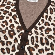 WACKO MARIA ワコマリア LEOPARD JACQUARD CARDIGAN 23SS レオパードジャガードカーディガン XLサイズ メンズ 定価49500円 M7874105_画像4