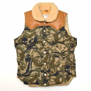 Rocky Mountain FeatherBed × HYSTERIC GLAMOUR ロッキー マウンテン レザーヨークダウンベスト 0213AV02 Sサイズ メンズ M7872105