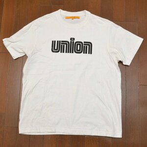 UNION LOS ANGELES ユニオンロサンゼルス プリントTシャツ 半袖 トップス 3サイズ メンズ　ホワイト M731210