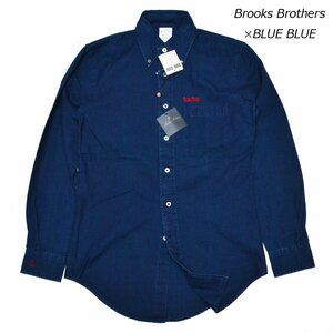 未使用 BROOKS BROTHERS ×BLUE BLUE ブルックスブラザーズ ブルーブルー インディゴドビーシャツ XSサイズ メンズ M819351