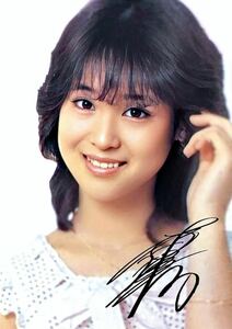 生写真　松田聖子 サイン入り　昭和アイドル　グラビア