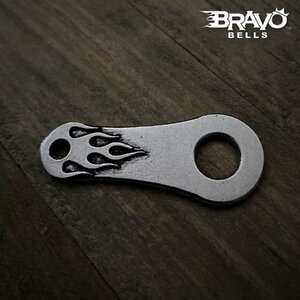 米国製 ベルハンガー Bravo Bells フレイム 炎 [Flame Bravo Bell Hanger] Made in USA バイク アクセサリー ガーディアンベル ステー