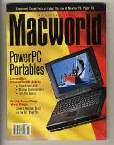 [e2171]95.11 MAC WORLD| power book 5300, web page. work, security,E mail ....,...