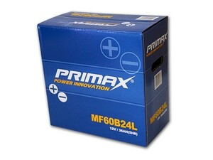 送料無料　新品バッテリー　PRIMAX　MF 60B24L　( 46B24L 50B24L 55B24L 58B24L 60B24L 65B24L )　適合　ミニバン　コンパクトカー　国産車