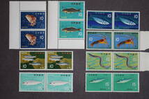記念切手　魚介シリーズいろいろ　 ８種類　計16枚の出品です_画像1