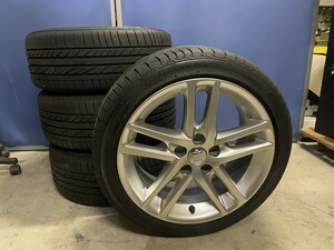 美品！ クラウン 純正 アルミ ホイール アスリート 8J 18インチ +45 8J ブリヂストン タイヤ 225/45R18 91W 2010年製 4本セット