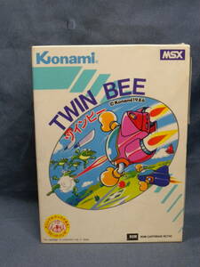 N1031 ▲ツインビー MSX ソフト ケース付属 コナミ ◇ カセット カートリッジ ゲーム TWIN BEE