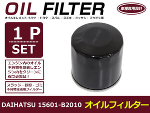 オイルフィルター ダイハツ ムーヴ/ムーヴカスタム L150/160S 互換 純正品番 15601-87204 1個 単品 交換 オイルエレメント オイルフィルタ