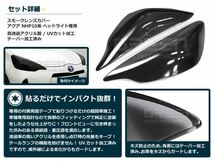 10系 アクア AQUA ヘッドライト スモークレンズカバー トヨタ 黒 フロント 外装 パネル_画像2
