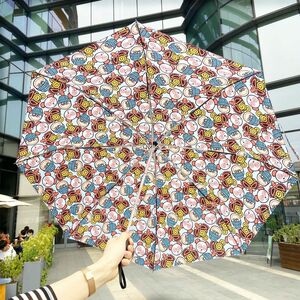【季節限定品】HYSTERIC MINI FRIENDS柄　折りたたみ傘　手動開閉式