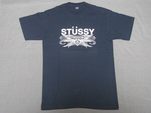 STUSSY 半袖Tシャツ　紺　 Mサイズ　　中古　美品　　ステューシー　Tシャツ　半袖　オールドステューシー