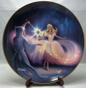 シンデレラの絵皿　Fairy Godmother’s Magic 　franklin mint 飾り皿 絵皿