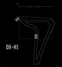シモタニ製　フロントバイザー　レトロシリーズ　DX-HI　鏡面仕様_画像2