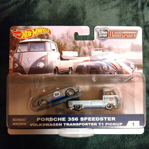 ホットウィール Hot Wheels TEAM TRANSPORT #1 PORSCHE 356 SPEEDSTER VOLKSWAGEN TRANSPORTER T1 PICKUP