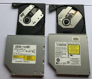 ザ・500円　中古　Blu-rayドライブ　9.5ｍｍ　pioneer　BDR-UD02FAN　DVDドライブ　2台まとめて