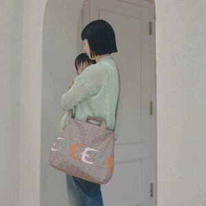 ミナペルホネン Pepper × go! マザーバッグ ショルダーバッグ kaari bag 正規 完売 pink 伊勢丹