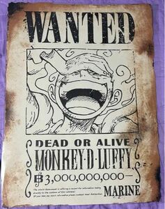 ONE PIECE 手配書 ニカルフィ　30億ルフィ wanted 