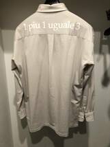 1piu1uguale3 DOROP SHOULDER BIG SHIRT (L.GRAY) サイズⅣ シャツ カットソー AKM wjk ジュンハシモト_画像3