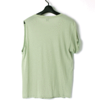 6(ROKU) BEAUTY&YOUTH SHOULDER TUCK TOPS 定価10,120円 sizeF グリーン 8617-299-0153 ロク アシンメトリー カットソー Tシャツ_画像3