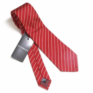 【タグ付き・新品】 EMPORIO ARMANI ネクタイ RED エンポリオ アルマーニ　赤